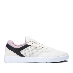 Supra Mens SAINT Low Top Shoes Bone/Black/white | US-90913